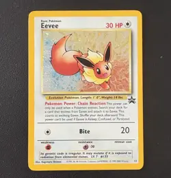Pokemon Rare Holo Card Black Star Promo Eevee 11 Wizards of the coast - Image 1