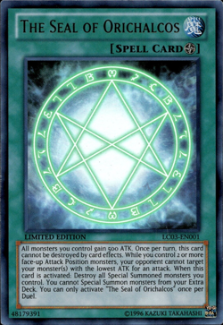 The Seal Of Orichalcos - Ultra Rare Limited Edition LC03-EN001 - MP - YuGiOh - Image 1
