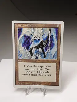 MTG - 3rd Edition - Revised - Throne of Bone - Uncommon - LP+ NM - Image 1