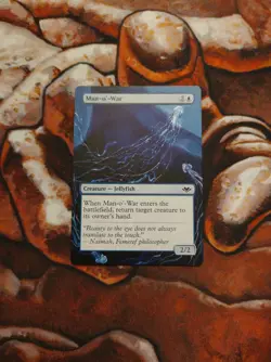 Magic the Gathering Man-o'-War Hand Painted Unique Custom MTG Alter - Image 1