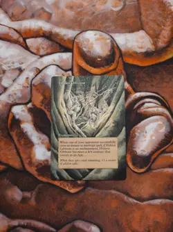 Magic the Gathering Hidden Gibbons Hand Painted Unique Custom MTG Alter - Image 1