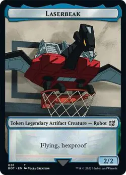 MTG The Brother's War Laserbeak x1 Token Legendary Artifact Creature NM/M - Image 1
