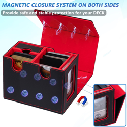 MTG Deck Box for Commander with Dice Tray,Designed for MTG Commander Card Deck B - Image 4