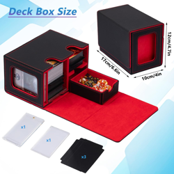 MTG Deck Box for Commander with Dice Tray,Designed for MTG Commander Card Deck B - Image 5