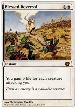 Blessed Reversal ~ Lightly Played 8th Edition Eighth MTG Magic UltimateMTG White - Image 1