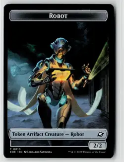 MTG Edge Of Eternities Sliver // Robot x4 NM Token 001 // 010 - Image 2