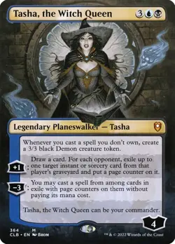 MTG - Tasha, the Witch Queen - Borderless - CLB - Magic the Gathering - Image 1