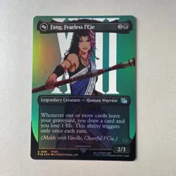 Magic the Gathering Final Fantasy #381 Fang Fearless l'Cie Bordeless Foil - Image 1