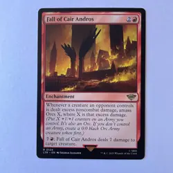 Magic the Gathering LoTR #124 Fall of Cair Andros Rare - Image 1