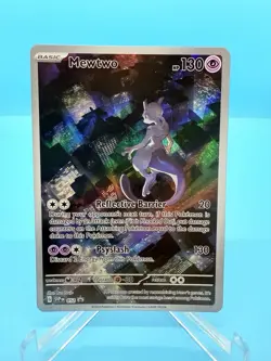 Pokemon NM Mewtwo SVP 052 - Scarlet & Violet 151 Promo - Illustration Rare - Image 1