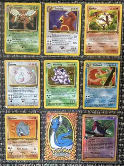 Pokemon Collection Binder Vintage Lot of Cards Holo Rares WoTC 1st Editions Etc - Image 1