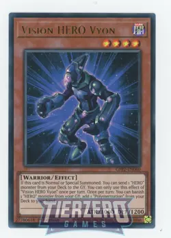 Yugioh Vision HERO Vyon GFP2-EN060 Ultra Rare 1st Edition Near Mint - Image 1
