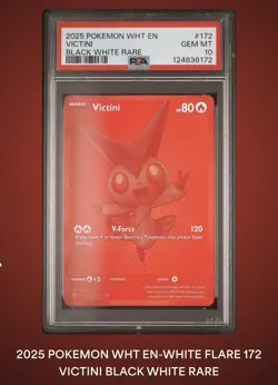 PSA 10 Victini BWR Black Bolt #171/086 Pokemon English - Image 1