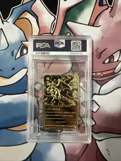 1999 Pokemon Burger King 23 K Gold Plated Charizard Card PSA 9 w Original Box - Image 4