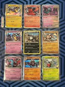5 Sheets ALL RARE Holo & Reverse Holo - Pokemon Cards - binder bundle card lot - Image 3