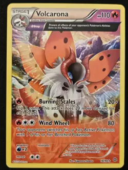 Volcarona 18/98 XY Ancient Origins Full Art Non Holo Rare Pokemon TCG 2015 NM - Image 1