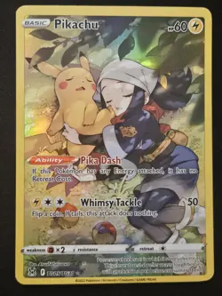Pikachu TG05/TG30 SWSH Lost Origin Trainer Gallery Holo Rare Pokemon TCG 2022 NM - Image 1