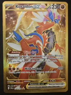 Koraidon ex 254/198 Scarlet & Violet Gold FA Hyper Rare Holo Pokemon TCG 2023 NM - Image 1