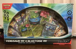 New Pokemon TCG Venusaur ex and Blastoise ex Premium Collection Box (SEALED) - Image 1