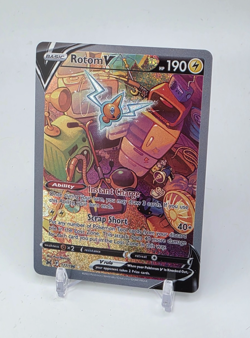 Custom SPARKLING HOLO Rotom V Card Rotom Card READ DESCRIPTION BELOW - Image 1