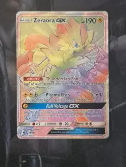 Zeraora GX - 221/214 - Pokemon Lost Thunder Sun & Moon Secret Rare Card HP - Image 1