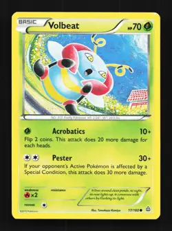 Volbeat 17/160 LP Primal Clash English Pokemon Card TCG - Image 1