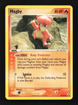 Magby 58/92 EX Legend Maker English Pokemon Card TCG - Image 1