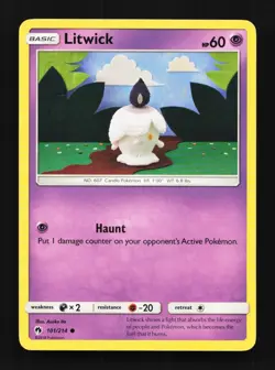 Litwick 101/214 LP Lost Thunder English Pokemon Card TCG - Image 1