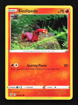 Sizzlipede 029/163 Battle Styles English Pokemon Card TCG - Image 1