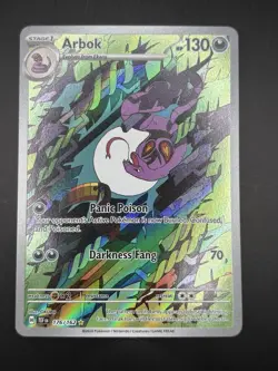Pokemon TCG Arbok 176/162 Temporal Forces Illustration Rare - Image 1