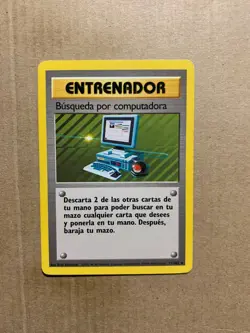 Spanish Computer Search 71/102 Base Set - Rare Pokemon Card - EXCELLENT - Image 1