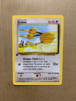 1st Edition SPANISH Doduo 48/102 Base Set - Common Pokemon Card - NM/Mint - Image 1