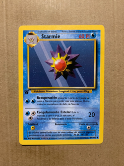 1st Edition SPANISH Starmie 64/102 Base Set - Common Pokemon Card - NM/Mint - Image 1