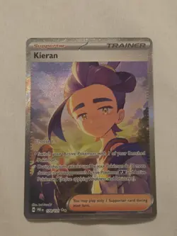 Pokemon TCG Kieran Sir 174/131 Prismatic Evolutions Holo Card NM/M Condition - Image 1