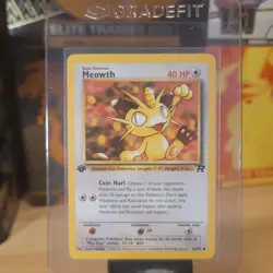 Pokemon Card - Meowth 62/82 ● - Team Rocket 1st Edition - WOTC - M/NM - Image 1