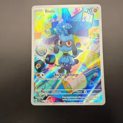 Pokemon Riolu 215/198 Sv01: Scarlet & Violet Base Set Holo- NM Pokemon Card - Image 2