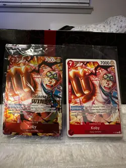 Koby Release Pre-Release Event Winner P-092 Promo One Piece Card EN OP-12 - Image 1