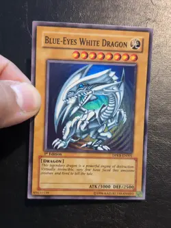 Yu-Gi-Oh! SUPER RARE CARD BLUE-EYES WHITE DRAGON DPKB-EN001 1ST VLP - Image 3