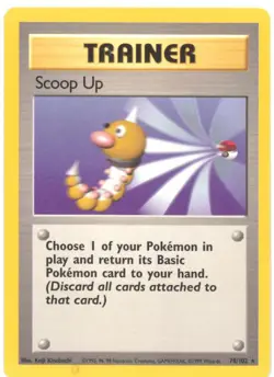 Pokemon Card - Base 78/102 - SCOOP UP (rare) - NM - Image 1