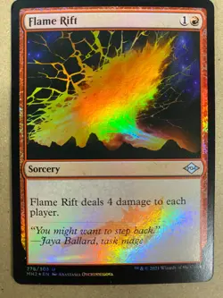 MTG 1x FOIL Flame Rift Modern Horizons 2 Pauper Magic the Gathering Card x1 NM - Image 1
