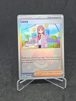Pokemon Card Lacey 114/131 Prismatic Evolutions Pokeball Reverse Holo - Image 1