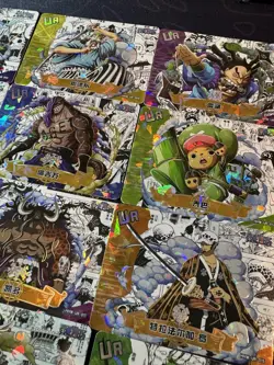 One Piece Set of 18 Collectible Character Anime SSR Cards CCG UR Full Art - Image 3