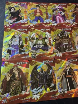 One Piece Set of 18 Collectible Character Anime SSR Cards CCG Luffy Nami - Image 2