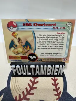2000 topps pokemon tv animation series 2 Charizard Foil Card - Image 2