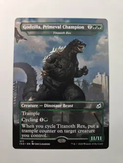 MTG English Godzilla, Primeval Champion NM Foil Ikoria: Lair of Behemoths - Image 1