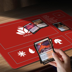 MTG Playmat Stitched with Magic Zone Non-Slip Rubber Backing Printing Commander - Image 4