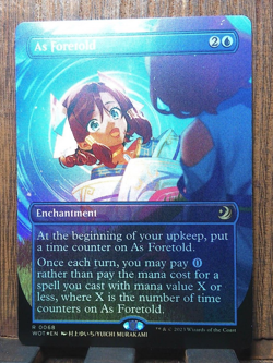 FOIL As Foretold (Anime Borderless) - Wilds of Eldraine: Enchanting Tales (WOT) - Image 1