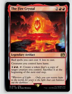 MTG Final Fantasy The Fire Crystal x1 NM Rare - Image 1