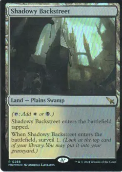 MTG: Murders at Karlov Manor: Foil Shadowy Backstreet: LP Condition - Image 1