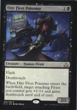 Dire Fleet Poisoner - Rivals of Ixalan: #68, Magic: The Gathering Nm R130 - Image 1